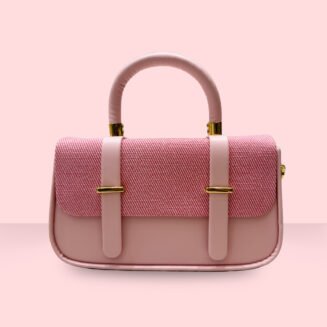 Two-Tone Structured Handbag